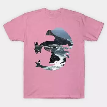 T Рубашка женщин Дракон используется Surf Harajuku Печать Кавайи футболка Летний короткий рукав женский футболка Top Tee S