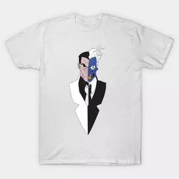 T Рубашка женщин Два лица Harajuku Печать Кавайи футболка Летний короткий рукав женский футболка Top Tee S