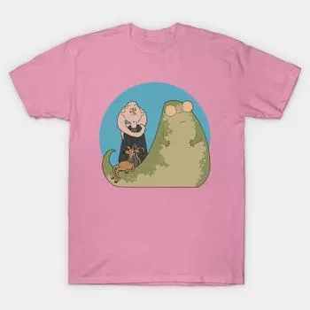 T Рубашка женщин Джабба и друзья Harajuku Печать Кавайи футболка Летний короткий рукав женский футболка Top Tee S