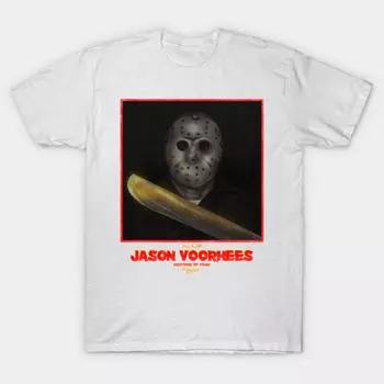 T Рубашка женщин Джейсон Вурхис Harajuku Печать Кавайи Футболка Летний короткий рукав женский футболка Top Tee S белый