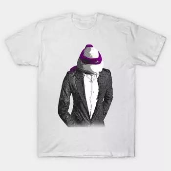 T Рубашка женщин Фиолетовый костюм и галстук Harajuku Печать Кавайи футболка Летний короткий рукав женский футболка Top Tee S