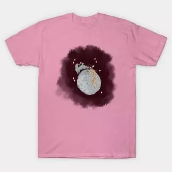 T Рубашка женщин Harajuku Печать Кавайи Футболка Летний короткий рукав женский футболка Top Tee S розовый