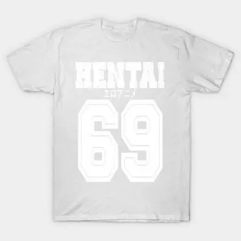 T Рубашка женщин Хентай 69 Рубашка Harajuku Печать Кавайи Футболка Летний короткий рукав женский футболка Top Tee S