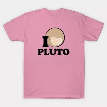 T Рубашка женщин I Heart Pluto Harajuku Печать Кавайи футболка Летний короткий рукав женский футболка Top Tee S