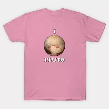 T Рубашка женщин I Heart Pluto Harajuku Печать Кавайи футболка Летний короткий рукав женский футболка Top Tee S
