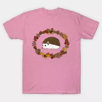 T Рубашка женщин Кавайи Ежик Harajuku Печать Кавайи футболка Летний короткий рукав женский футболка Top Tee S