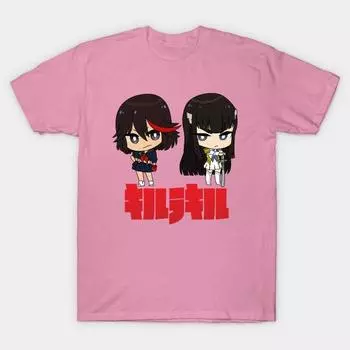 T Рубашка женщин Kill La Kill Enemies Harajuku Печать Кавайи Футболка Летний короткий рукав женский футболка Top Tee S