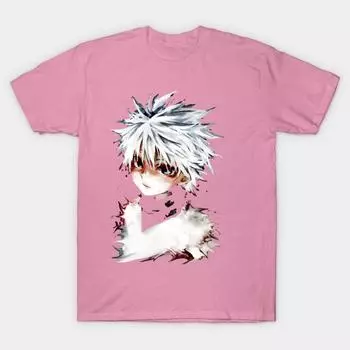 T Рубашка женщин Киллуа Harajuku Печать Кавайи футболка Летний короткий рукав женский футболка Top Tee S