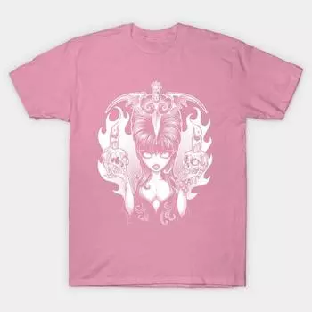 T Рубашка женщин Кинжал Тьмы Harajuku Печать Кавайи Футболка Летний короткий рукав женский футболка Top Tee S