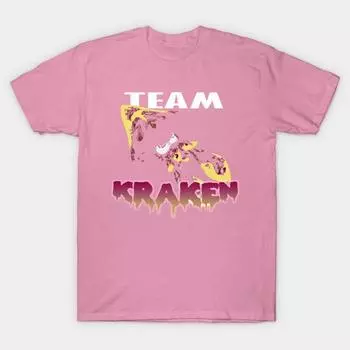 T Рубашка женщин Команда Кракен Красный Harajuku Печать Кавайи Футболка Летний короткий рукав женский футболка Top Tee S