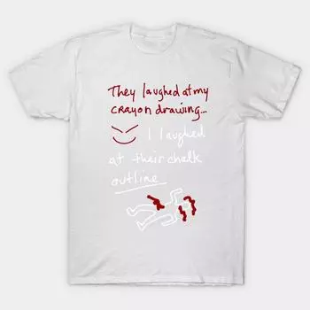 T Рубашка женщин Контур мела Harajuku Печать Кавайи футболка Летний короткий рукав женский футболка Top Tee S