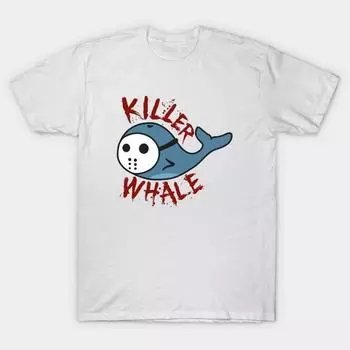 T Рубашка женщин Косатка Harajuku Печать Кавайи футболка Летний короткий рукав женский футболка Top Tee S