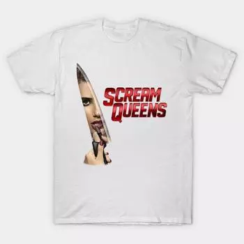 T Рубашка женщин Крик Королевы Нож Harajuku Печать Кавайи Футболка Летний короткий рукав женский футболка Top Tee S