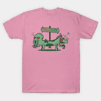 T Рубашка женщин Ктулху Дагон Harajuku Печать Кавайи Футболка Летний короткий рукав женский футболка Top Tee S