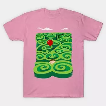 T Рубашка женщин Лабиринт Harajuku Печать Кавайи Футболка Летний короткий рукав женский футболка Top Tee S