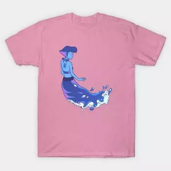 T Рубашка женщин Лазурит Harajuku Печать Кавайи Футболка Летний короткий рукав женский футболка Top Tee S