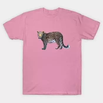 T Рубашка женщин Леопард Harajuku Печать Кавайи Футболка Летний короткий рукав женский футболка Top Tee S