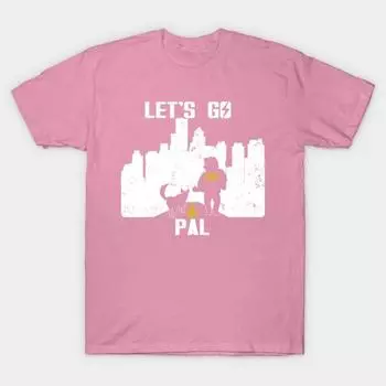 T Рубашка женщин Lets Go Pal 2 Harajuku Печать Кавайи Футболка Летний короткий рукав женский футболка Top Tee S