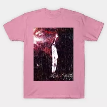 T Рубашка женщин Любовь Harajuku Печать Кавайи футболка Летний короткий рукав женский футболка Top Tee S розовый