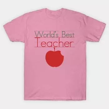 T Рубашка женщин Лучший учитель мира Harajuku Печать Кавайи футболка Летний короткий рукав женский футболка Top Tee S