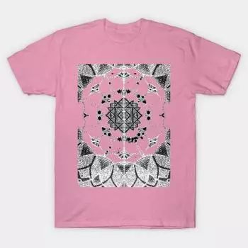 T Рубашка женщин Мандала Harajuku Печать Кавайи футболка Летний короткий рукав женский футболка Top Tee S