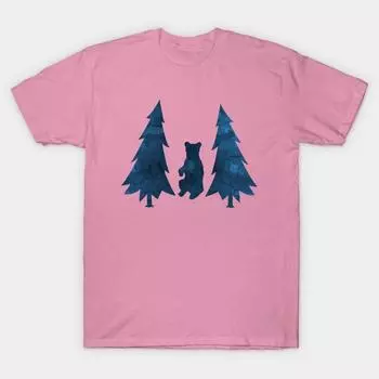 T Рубашка женщин Медведь Harajuku Печать Кавайи футболка Летний короткий рукав женский футболка Top Tee S розовый