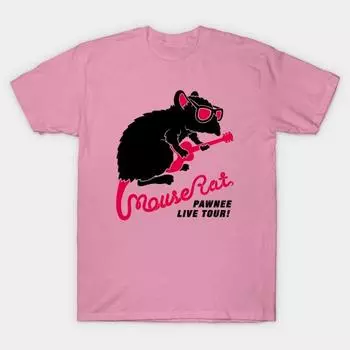 T Рубашка женщин Мышь Крыса Harajuku Печать Кавайи Футболка Летний короткий рукав женский футболка Top Tee S розовый