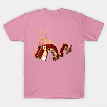 T Рубашка женщин Огонь Дракона Harajuku Печать Кавайи футболка Летний короткий рукав женский футболка Top Tee S