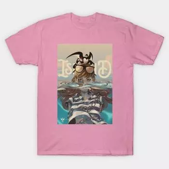 T Рубашка женщин Остров Джона Harajuku Печать Кавайи Футболка Летний короткий рукав женский футболка Top Tee S