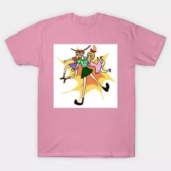 T Рубашка женщин Пеппи Длинныйчулок Harajuku Печать Кавайи Футболка Летний короткий рукав женский футболка Top Tee S