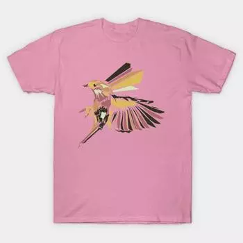 T Рубашка женщин Птица Harajuku Печать Кавайи Футболка Летний короткий рукав женский футболка Top Tee S