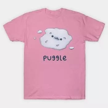 T Рубашка женщин Puggle Harajuku Печать Кавайи футболка Летний короткий рукав женский футболка Top Tee S