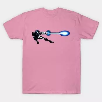 T Рубашка женщин Самус Стрельба Harajuku Печать Кавайи футболка Летний короткий рукав женский футболка Top Tee S