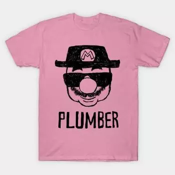 T Рубашка женщин Сантехник Harajuku Печать Кавайи футболка Летний короткий рукав женский футболка Top Tee S