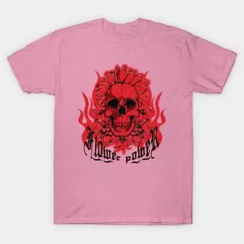 T Рубашка женщин Сила цветов Harajuku Печать Кавайи футболка Летний короткий рукав женский футболка Top Tee S