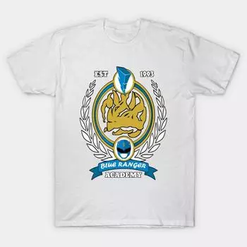 T Рубашка женщин Синий Академия Рейнджеров Harajuku Печать Кавайи футболка Летний короткий рукав женский футболка Top Tee S