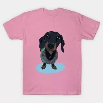 T Рубашка женщин такса такса Harajuku Печать Кавайи футболка Летний короткий рукав женский футболка Top Tee S