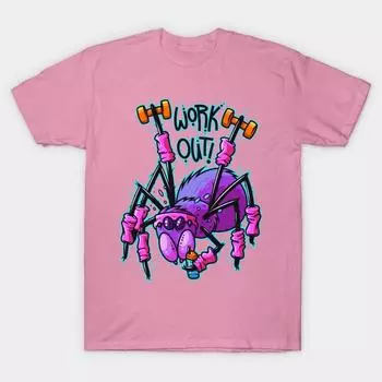 T Рубашка женщин Тренировка Паук Harajuku Печать Кавайи Футболка Летний короткий рукав женский футболка Top Tee S