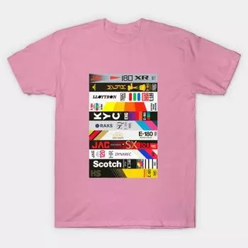 T Рубашка женщин VHS Harajuku Печать Кавайи Футболка Летний короткий рукав женский футболка Top Tee S