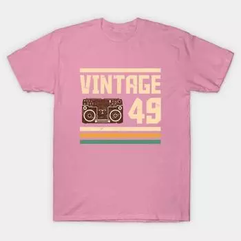 T Рубашка женщин Винтаж 1949 Harajuku Печать Кавайи футболка Летний короткий рукав женский футболка Top Tee S