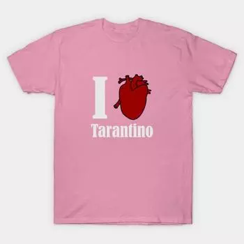 T Рубашка женщин Я люблю Тарантино Harajuku Печать Кавайи футболка Летний короткий рукав женский футболка Top Tee S