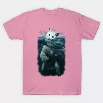 T Рубашка женщин Я могу плавать Harajuku Печать Кавайи футболка Летний короткий рукав женский футболка Top Tee S