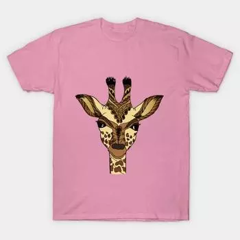 T Рубашка женщин Жираф Harajuku Печать Кавайи футболка Летний короткий рукав женский футболка Top Tee S