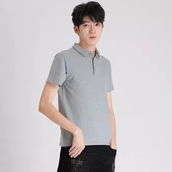 Футболка мужская весенне-осенняя свободная рубашка-поло, студенческий свитер, футболка, модный повседневный топ S