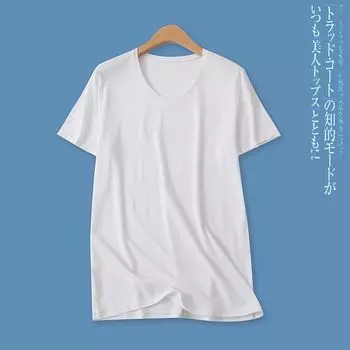 T-shirt Summer New Arrival Foreign Trade Women s Clothing Easiest for Match Fashion Plus Size Stretch Slim Looking Short Sleeve Pullover Tops 15350 White XL