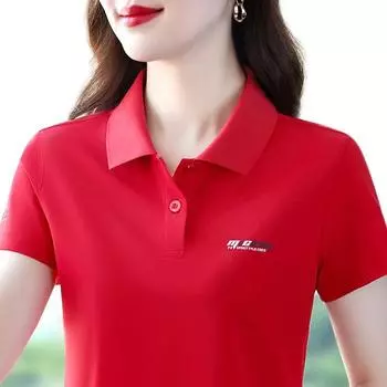 T-shirt Summer Printed Polo Shirt Top Casual Short Sleeve Red short sleeve 3XL 66.00 kg-72.50 kg