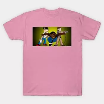 T Shirt Women 3 Geeks Podcast Harajuku Print Kawaii Tshirt Summer Short Sleeve Female T-Shirt Top Tee S розовый