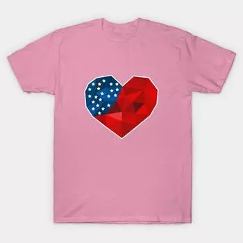 T Shirt Women 4Th Of July Harajuku Print Kawaii Tshirt Summer Short Sleeve Female T-Shirt Top Tee S