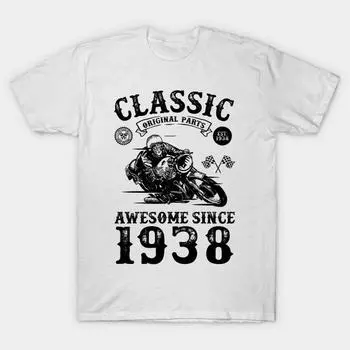 T Shirt Women 80Th Birthday Gift 80 Years Old Born In 1938 Made Harajuku Print Kawaii Tshirt Summer Short Sleeve Female T-Shirt Top Tee S розовый