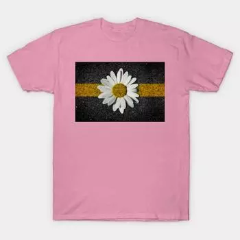 T Shirt Women A Daisy In The Asphalt Harajuku Print Kawaii Tshirt Summer Short Sleeve Female T-Shirt Top Tee S розовый